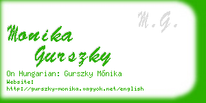 monika gurszky business card
