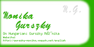 monika gurszky business card